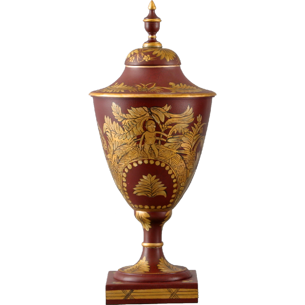 Danny's Fine Porcelain Home Decor Danny's Fine Porcelain Urn 16" Tole Std - Wisteria