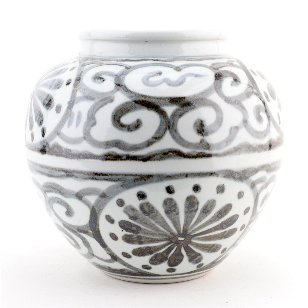 Danny's Fine Porcelain Home Decor Danny's Fine Porcelain Vase - Grey and White