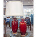 Danny's Fine Porcelain Home Decor Danny's Fine Porcelain Vase Ram Heads - Red Oxblood