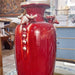 Danny's Fine Porcelain Home Decor Danny's Fine Porcelain Vase Ram Heads - Red Oxblood