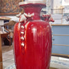 Danny's Fine Porcelain Home Decor Danny's Fine Porcelain Vase Ram Heads - Red Oxblood