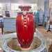 Danny's Fine Porcelain Home Decor Danny's Fine Porcelain Vase Ram Heads - Red Oxblood