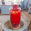 Danny's Fine Porcelain Home Decor Danny's Fine Porcelain Vase Ram Heads - Red Oxblood
