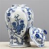 Danny's Fine Porcelain Home Decor Danny's Fine Porcelain Warrior Jar - Classic Blue And White 50426