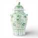 Danny's Fine Porcelain Home Decor Danny's Fine Porcelain Warrior Jar-Green Peony