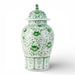 Danny's Fine Porcelain Home Decor Danny's Fine Porcelain Warrior Jar-Green Peony