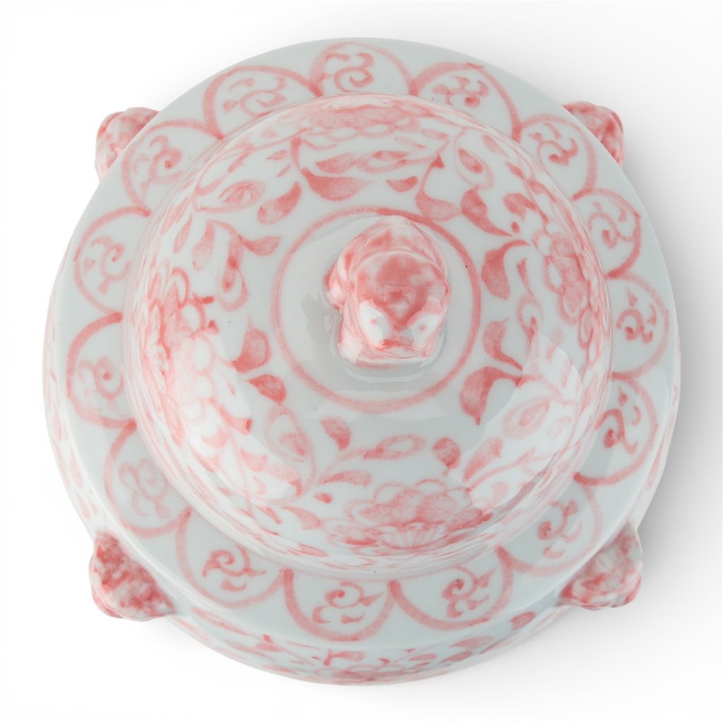 Danny's Fine Porcelain Home Decor Danny's Fine Porcelain Warrior Jar-Pink Peony