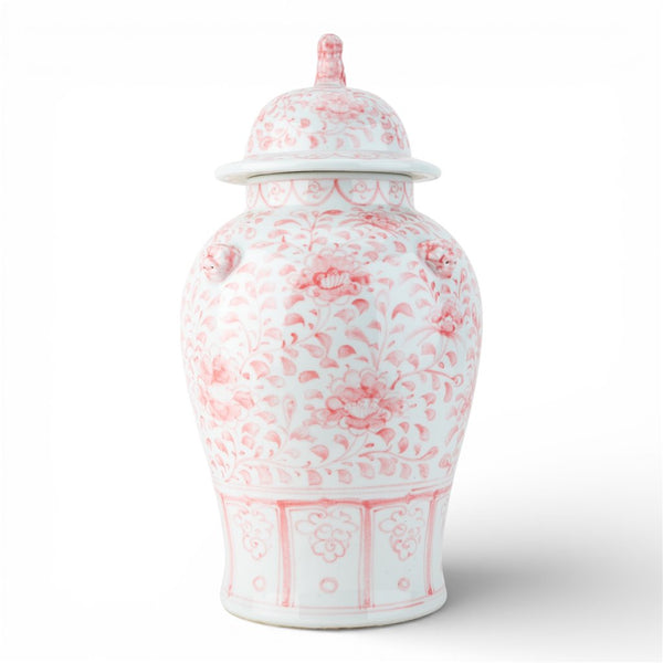 Danny's Fine Porcelain Home Decor Danny's Fine Porcelain Warrior Jar-Pink Peony