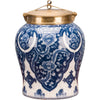 Danny's Fine Porcelain Home Decor Danny's Fine Porcelain Warrior Jar With Bronze Lid-Qipao (Small) 14087