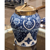 Danny's Fine Porcelain Home Decor Danny's Fine Porcelain Warrior Jar With Bronze Lid-Qipao (Small) 14087
