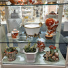 Danny's Fine Porcelain Home Decor Danny's Fine Porcelain White Antique Finish Foo Dogs Temple Jar