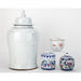 Danny's Fine Porcelain Home Decor Danny's Fine Porcelain White Antique Finish Foo Dogs Temple Jar
