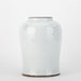 Danny's Fine Porcelain Home Decor Danny's Fine Porcelain White Antique Finish Foo Dogs Temple Jar