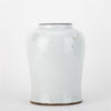Danny's Fine Porcelain Home Decor Danny's Fine Porcelain White Antique Finish Foo Dogs Temple Jar