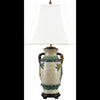 Danny's Fine Porcelain Lighting Danny's Fine Porcelain Wht Crackle Majolica Lamp PAV33