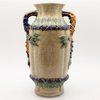 Danny's Fine Porcelain Home Decor Danny's Fine Porcelain Wht Crackle Vase W/ Handle