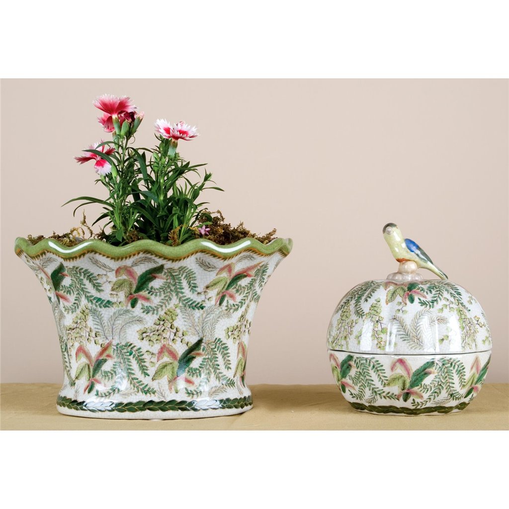 Danny's Fine Porcelain Home Decor Danny's Fine Porcelain Wine Cooler - Fern
