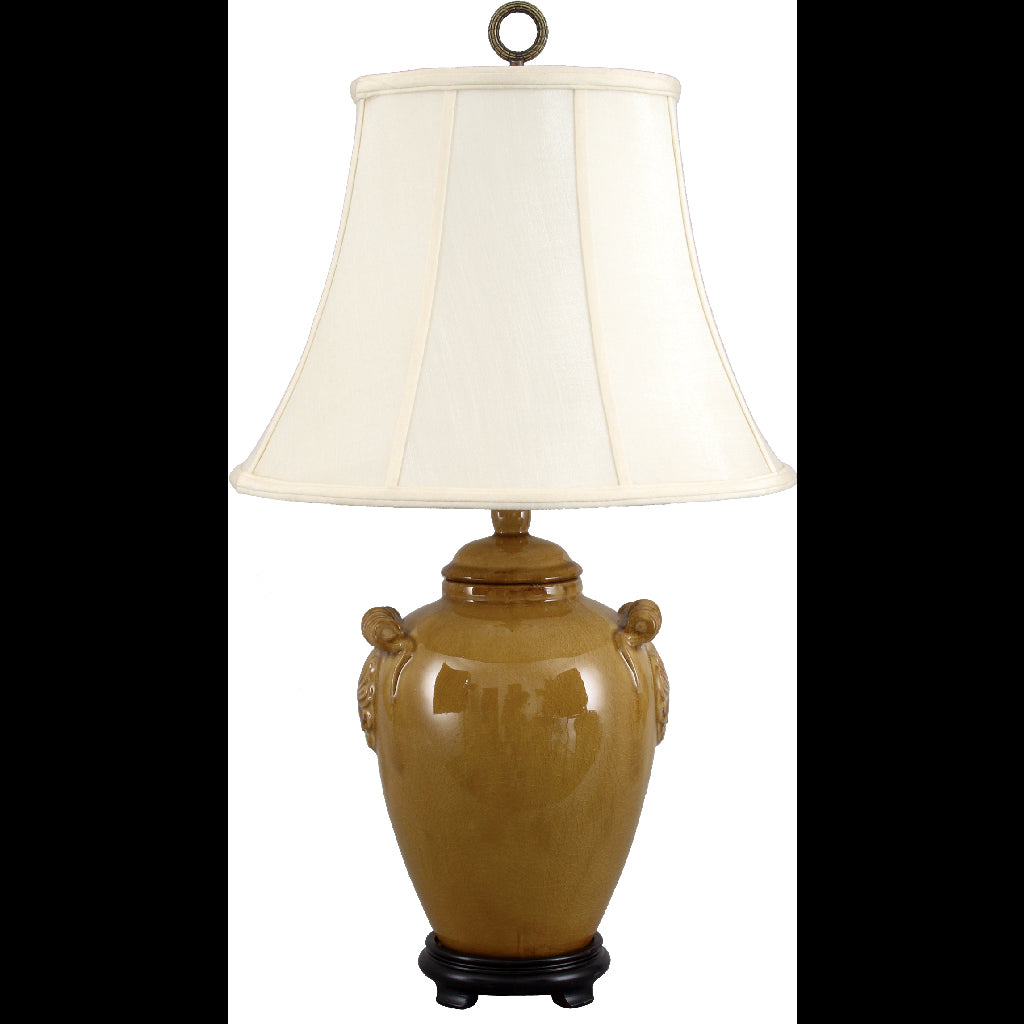 Danny's Fine Porcelain Lighting Danny's Fine Porcelain Yellow Crk Ginger Jar Lamp PCM1004-YW