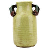 Danny's Fine Porcelain Home Decor Danny's Fine Porcelain Yellow Majolica Vase W/ Promegrantes Pattern: Majolica