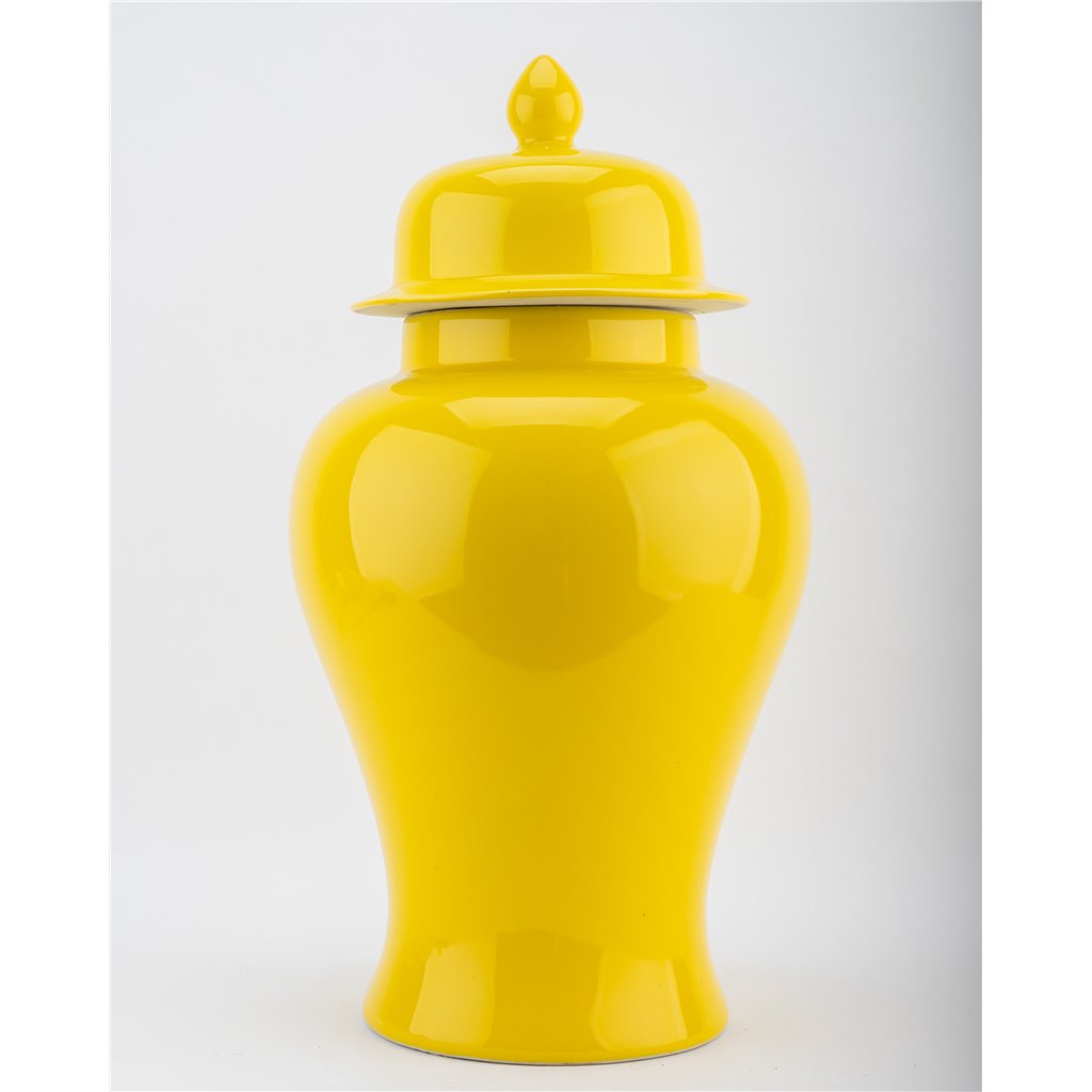 Danny's Fine Porcelain Home Decor Danny's Fine Porcelain Yellow Temple Jar 51123