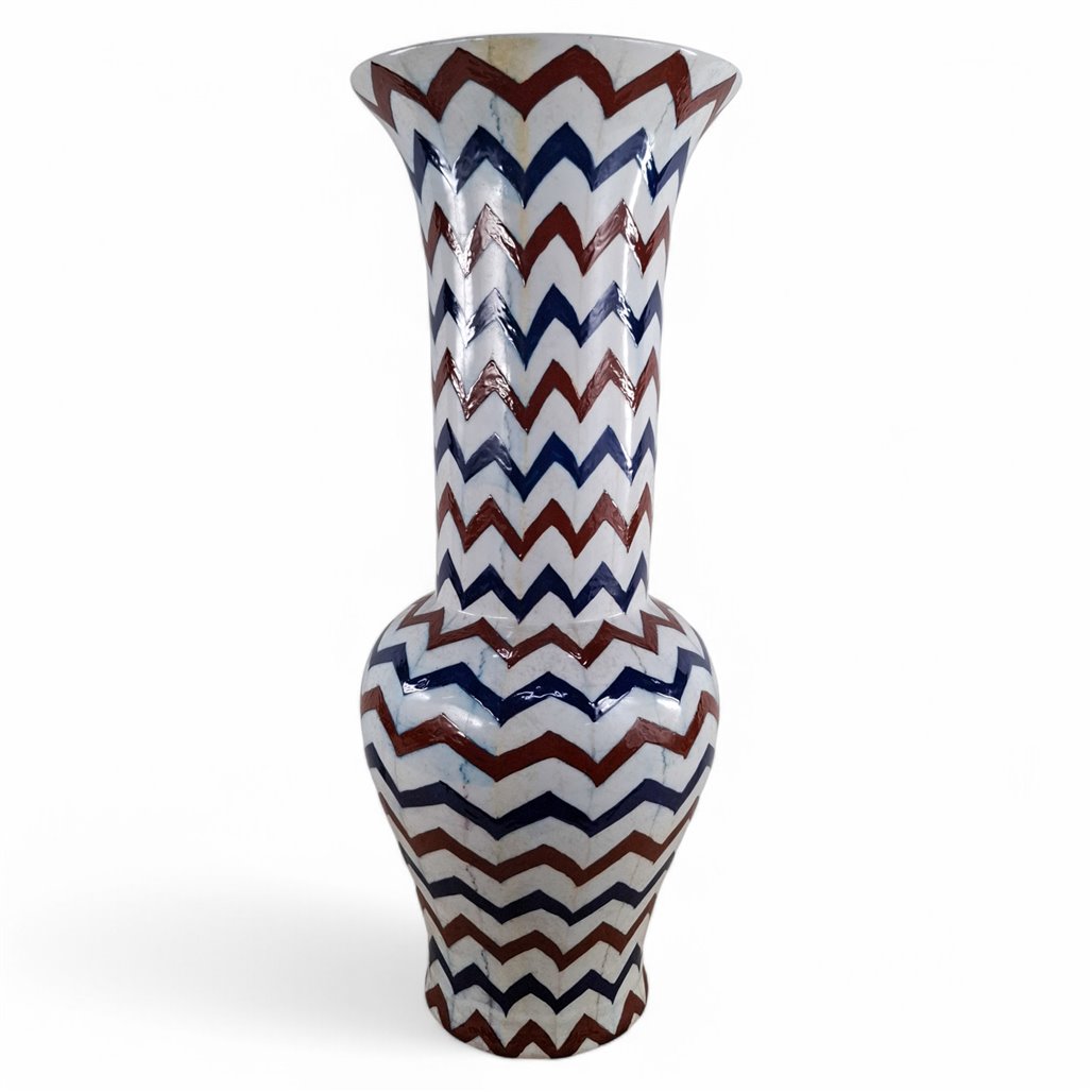 Danny's Fine Porcelain Home Decor Danny's Fine Porcelain Zigzag Vase - CLOSEOUT