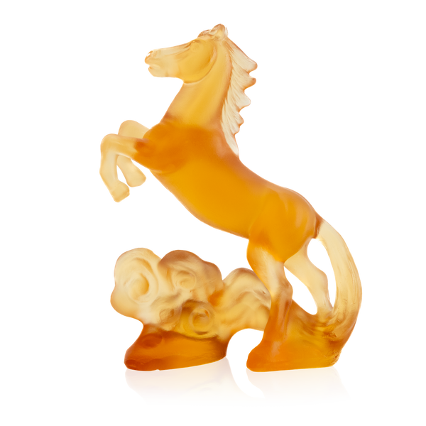 Daum Art Glass Daum Crystal Amber Horoscope Horse