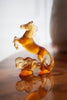 Daum Art Glass Daum Crystal Amber Horoscope Horse