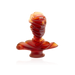 Daum Art Glass Daum Crystal Amber Masque de verre by Jean Faucher