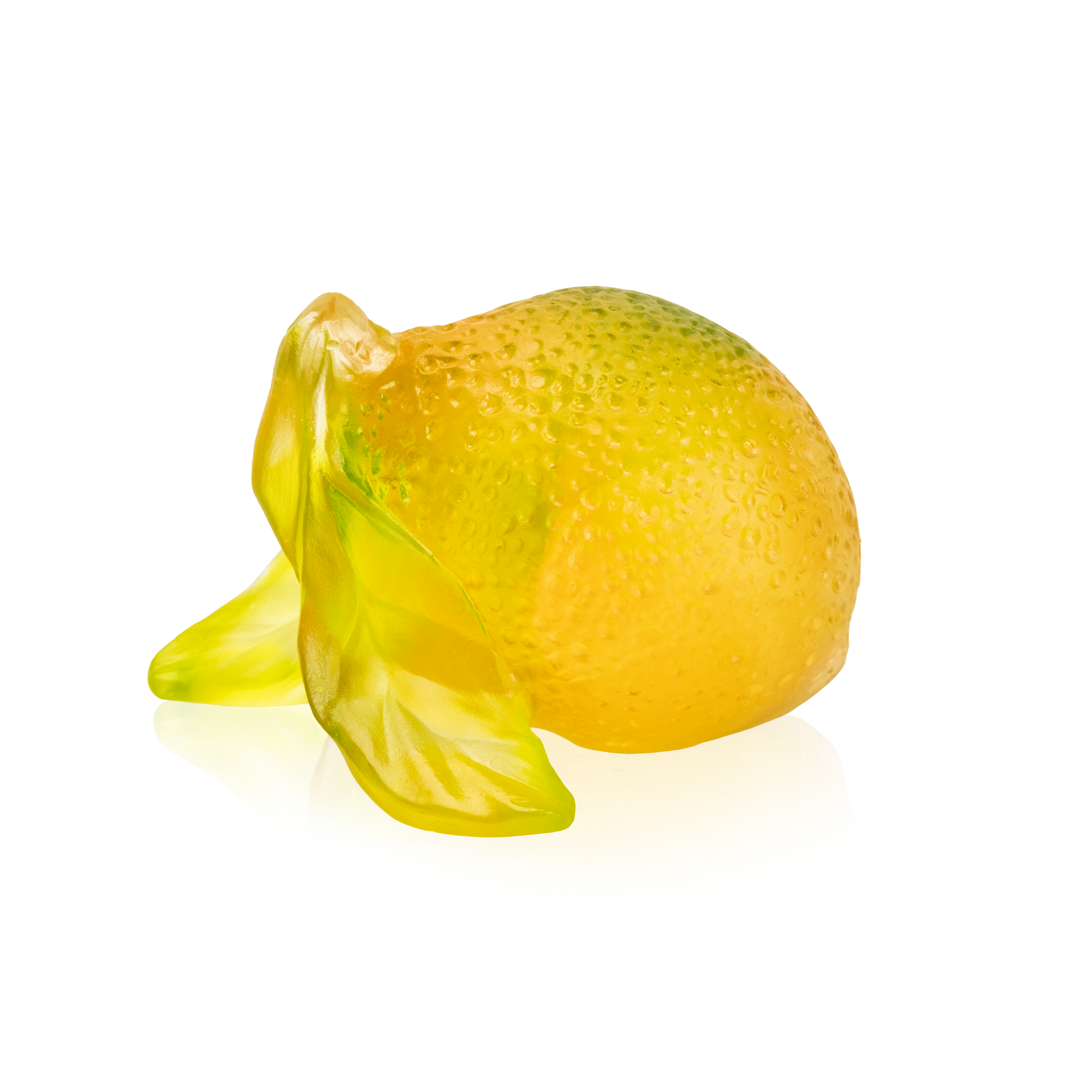Daum Art Glass Daum Crystal Citrus Decorative Lemon