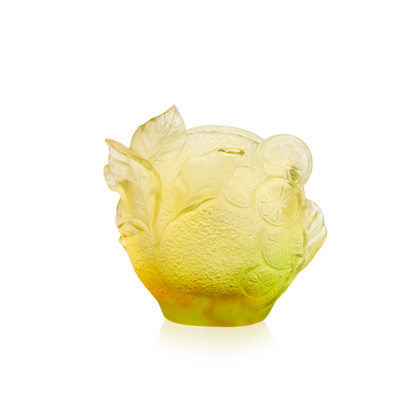 Daum Art Glass Daum Crystal Citrus Medium Vase