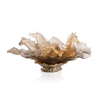 Daum Art Glass Daum Crystal Glazed Brown Centerpiece Cavalcade