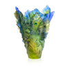 Daum Art Glass Daum Crystal Large Vase - Fleur de Paon Exotique