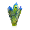 Daum Art Glass Daum Crystal Large Vase - Fleur de Paon Exotique