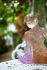 Daum Art Glass Daum Crystal Luo Li Rong - Amber Pink Vent Léger