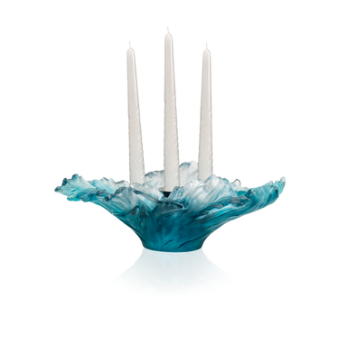 Daum Art Glass Daum Crystal Maya Medium Candelabra