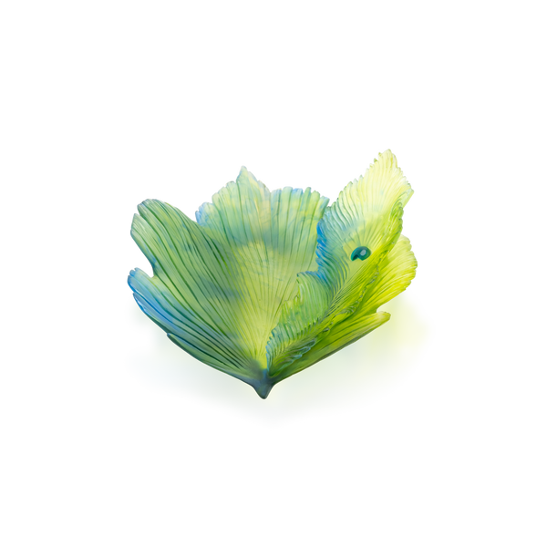 Daum Art Glass Daum Crystal MEDIUM BOWL - Fleur de Paon Exotique