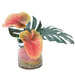 Distinctive Designs Home Decor Anthurium With Succulent And Philo Leaf In Cylinder