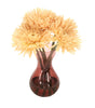 Distinctive Designs Home Decor Beige Spider Gerbera Daisies In Plum Glass Vase (Sold In Multiples Of 2)