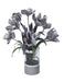 Distinctive Designs Home Decor Gray Iris In Gray Banned Cylinder