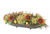 Distinctive Designs Home Decor Harvest Centepiece in Brass Tray