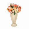 Distinctive Designs Home Decor Mixed Rose Arrangement With Freesia And Poppies In Tapered Vase