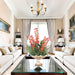 Distinctive Designs Home Decor Orchid Garden In Porcelain Compote