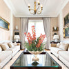 Distinctive Designs Home Decor Orchid Garden In Porcelain Compote