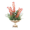 Distinctive Designs Home Decor Orchid Garden In Porcelain Compote