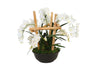 Distinctive Designs Home Decor Phalaenopsis Orchids In Black Bowl
