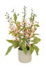 Distinctive Designs Pink Foxglove Plant In Grey Planter