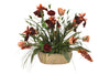 Distinctive Designs Rich Fall Tones In Tan Ceramic Planter