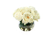 Distinctive Designs Home Decor Waterlook Cream White Roses In Rose Bowl