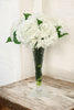 Distinctive Designs Home Decor White Hydrangea In Trumpet Vase