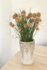Distinctive Designs Wild Allium With Grass In Cream White Décor Vase